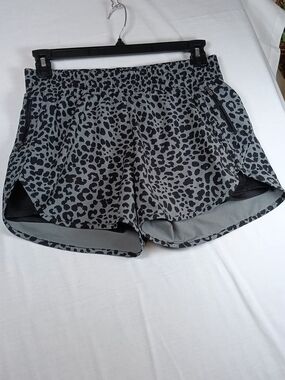 Avia Women’s Grey Leopard Print Athletic Shorts